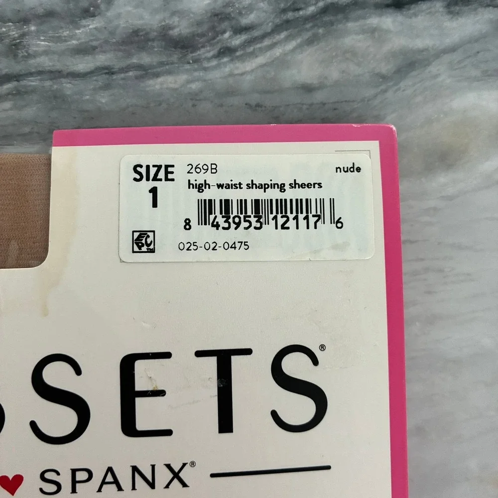 Assets by Spanx High-Waist Shaping Sheers Nude Pantyhose Size 1 269B